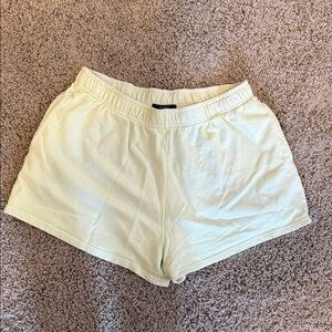 Forever 21 Light Yellow Athletic Shorts